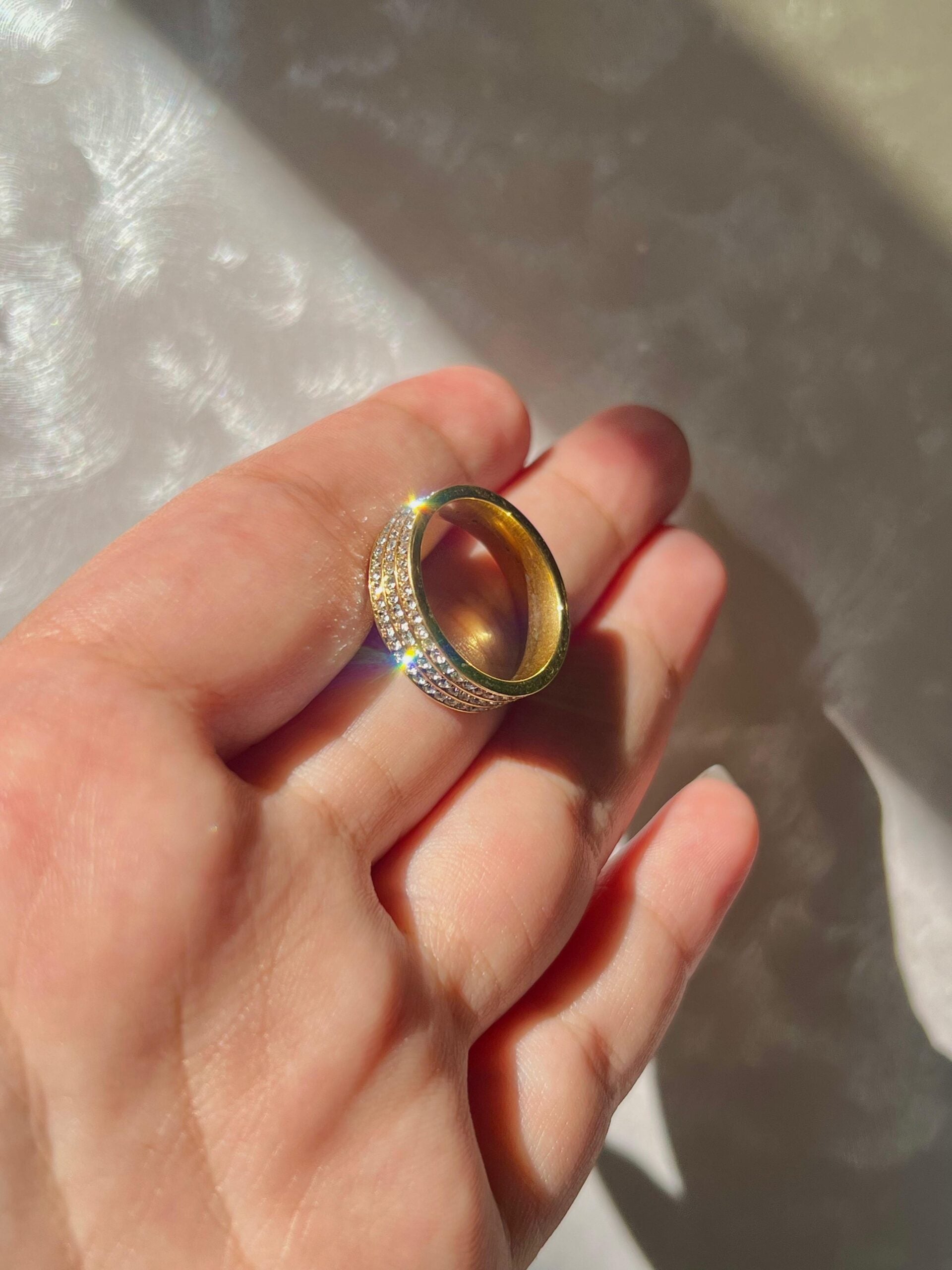 3 Raw Zircon Ring Jamela Jewelry EG