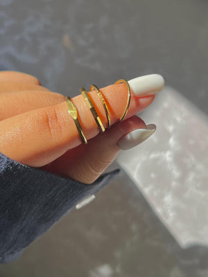 Slim Signet Ring Jamela Jewelry EG