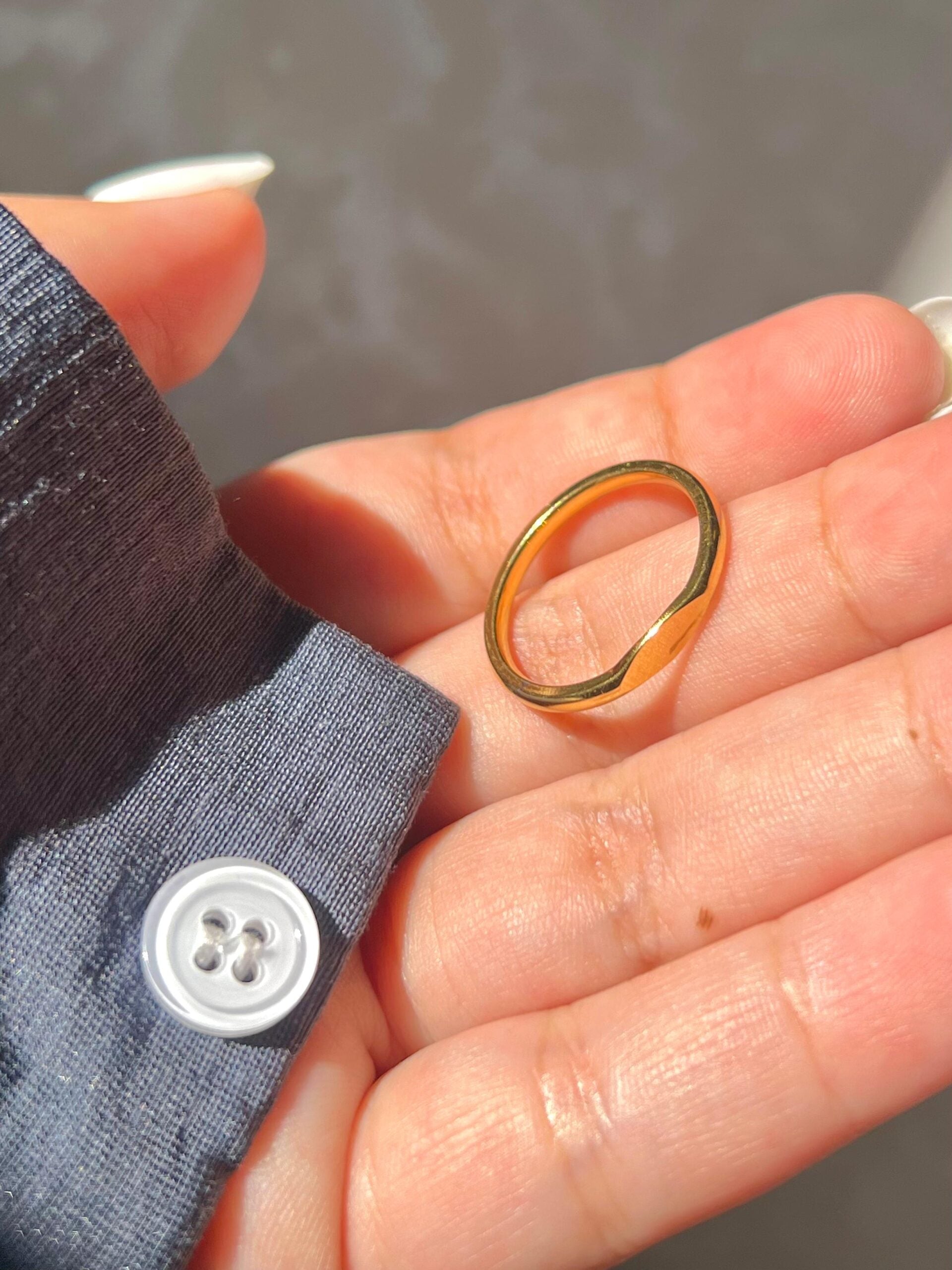 Slim Signet Ring Jamela Jewelry EG