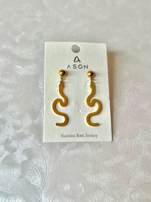 Snake Stud Earrings Jamela