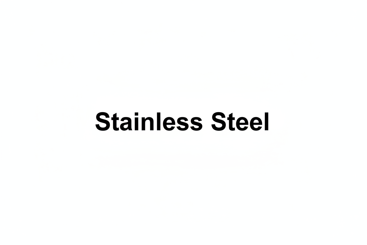 i need Stainless Steel as word in black without any other addtions