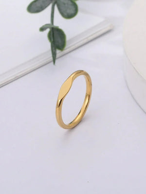 Slim Signet Ring Jamela Jewelry EG