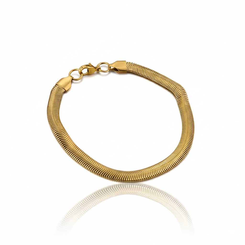 Bold Herringbone Bracelet Jamela