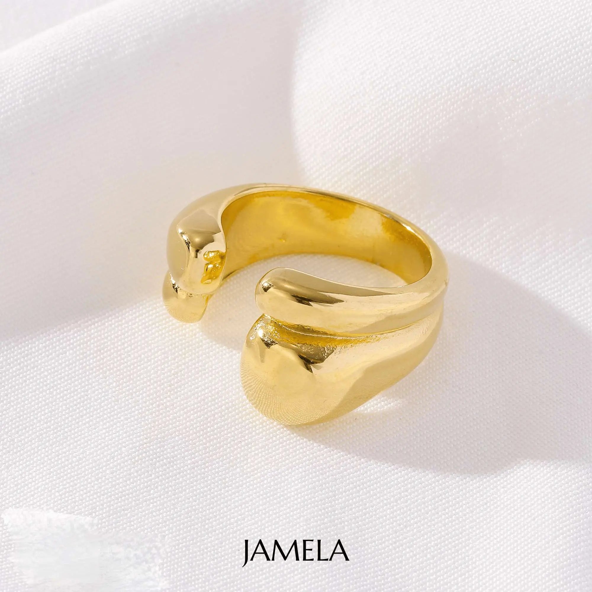 Crisscross Pattern Ring Jamela