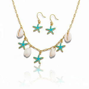 Sea Star Set “Necklace + Earring” Jamela Jewelry EG