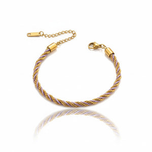 Rope & Purple Thread Bracelet Jamela