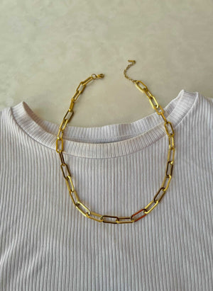 Bold Paperclips Necklace Jamela Jewelry EG