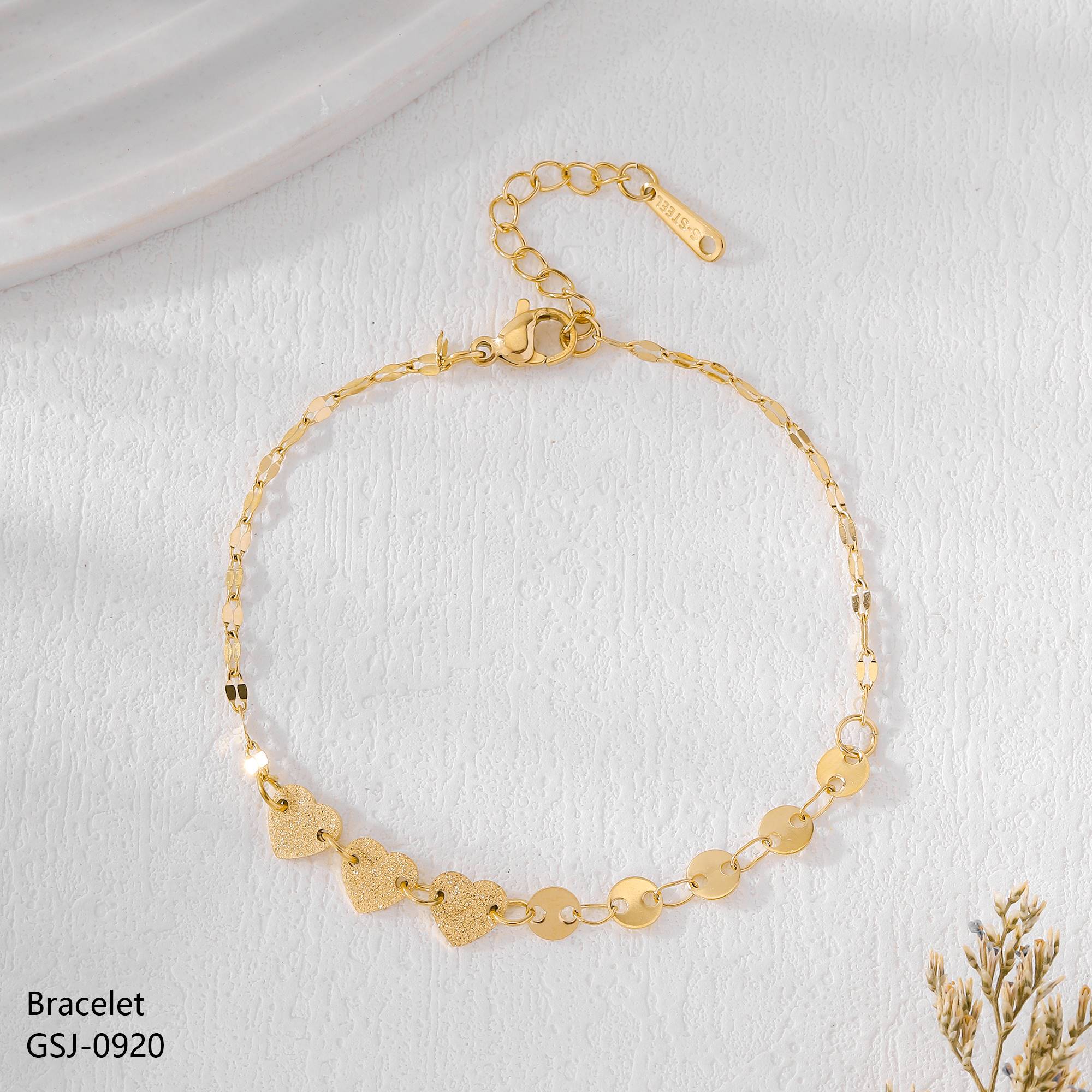 Heart Link Bracelet Jamela