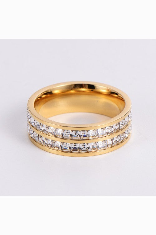 Double Zircon Ring Jamela Jewelry EG